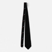 U.S.A. rood wit en blauw belettering ontwerp Stropdas (Achterkant)