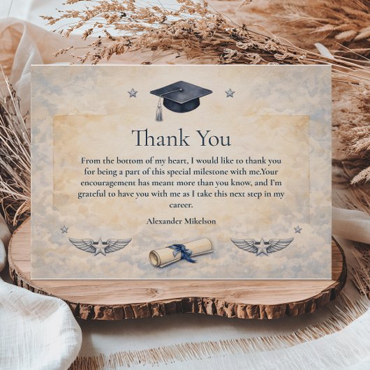 U.S. Air Force Graduation Party Bedankkaart