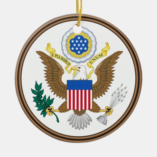 U.S. Army® Aangepaste kerstversiering Keramisch Ornament (Voorkant)