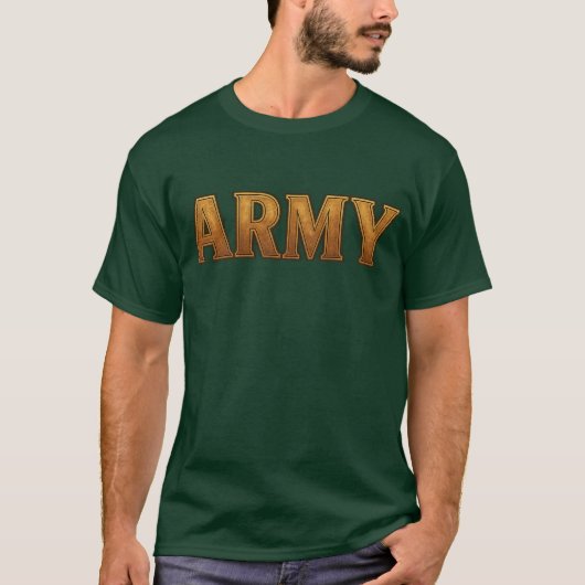 U.S. Army t-shirt with Bold "ARMY" on front (Voorkant)
