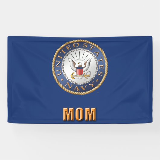 U.S. Bannière de maman de marine (Horizontal)