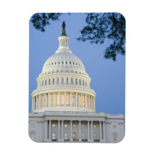 U.S. Capitol bij schemering, Washington D.C. (Dist Magneet