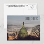 U.S. Capitol Building Dome Washington D.C. Briefkaart (Voorkant / Achterkant)