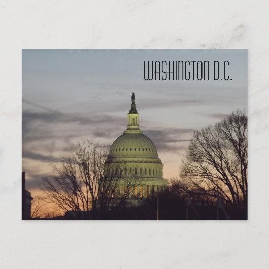 U.S. Capitol Building Dome Washington D.C. Briefkaart (Voorkant)