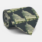 U.S. Capitol Building Tie Stropdas (Opgerold)