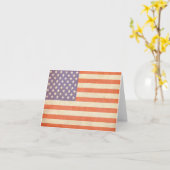 U.S. Carte de note de drapeau (Fleur jaune)