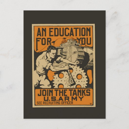 U.S. Carte postale recruteuse d'armée (Devant)
