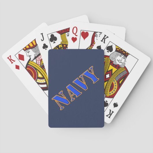 U.S. Cartes de jeu classiques de marine (dos)