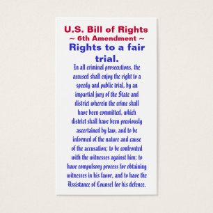 U.S. Déclaration des droits, ~ d'amendement de ~