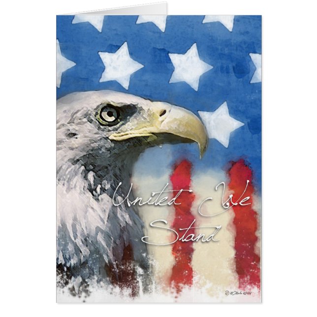 U.S. Drapeau et Eagle Pariotic - uni nous nous (Devant)