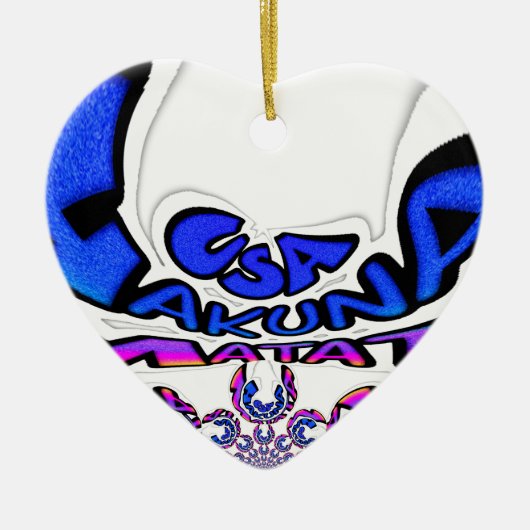 U.S. Een prachtig design van verbluffende tekstcit Keramisch Ornament (Voorkant)