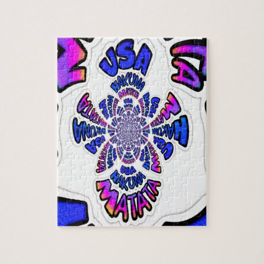 U.S. Een prachtig design van verbluffende tekstcit Legpuzzel (Verticaal)