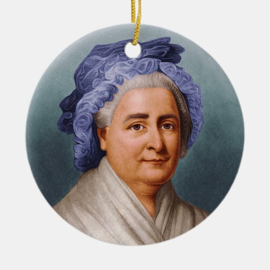 U.S. First Lady Martha Dandridge Custis Washington Keramisch Ornament (Voorkant)