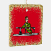 U.S. grenspatrouille aan de grens kerstversiering Keramisch Ornament (Rechts)