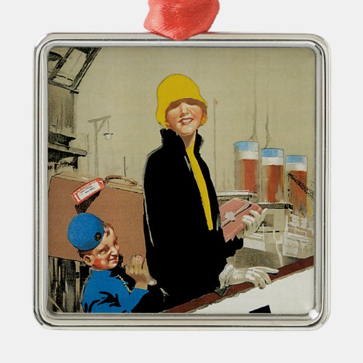 U.S.L. ~ Comfort, met dank, veiligheid, snelheid Metalen Ornament (Voorkant)