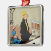 U.S.L. ~ Comfort, met dank, veiligheid, snelheid Metalen Ornament (Links)