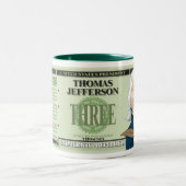 U.S. Les Présidents Mug Collection : #3 Jefferson (Centre)