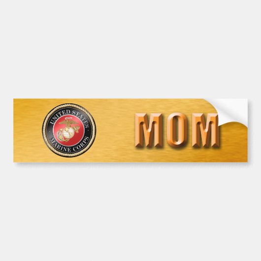 U.S. Marine Corps Mom Bumper Sticker (Voorkant)