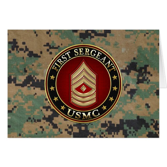 U.S. Marines: Eerste brigadier (USMC 1stSgt) [3D] (Voorkant Horizontaal)