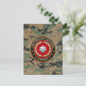 U.S. Marines: Luitenant-kolonel (USMC LtCol) [3D] Briefkaart (Staand voorkant)