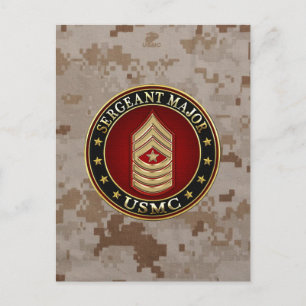 U.S. Marines: Sergeant-majoor (USMC SgtMaj) [3D] Briefkaart