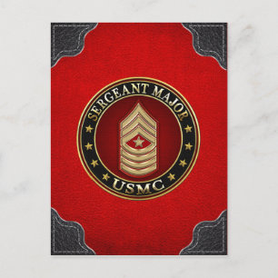 U.S. Marines: Sergeant-majoor (USMC SgtMaj) [3D] Briefkaart