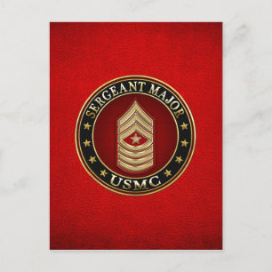 U.S. Marines: Sergeant-majoor (USMC SgtMaj) [3D] Briefkaart