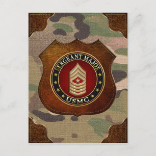 U.S. Marines: Sergeant-majoor (USMC SgtMaj) [3D] Briefkaart