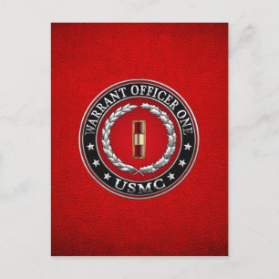 U.S. Marines: Warrant Officer One (USMC WO-1) [3D] Briefkaart
