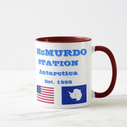U.S. McMurdo Antarctica Souvenir Mug (Droite)