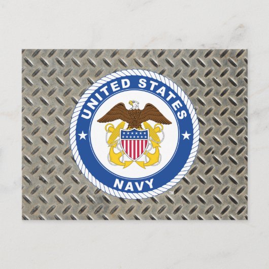 U.S. Navy | Officer Crest Briefkaart (Voorkant)