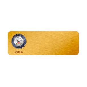 U.S. Navy Veteran Adres Label