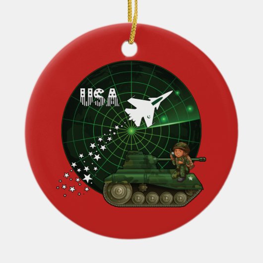 U.S. Ornement militaire de Noël d'armée de l'Armée (Devant)