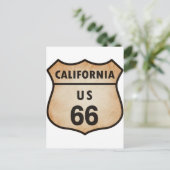 U.S. ROUTE 66-teken Briefkaart (Staand voorkant)