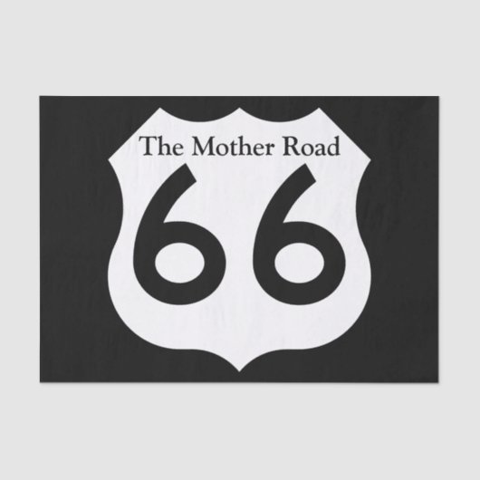 U.S. Route 66 Tissue Paper Tissuepapier (Voorkant)