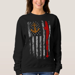 U S Submarine Silent Service Veteran American Flag Trui