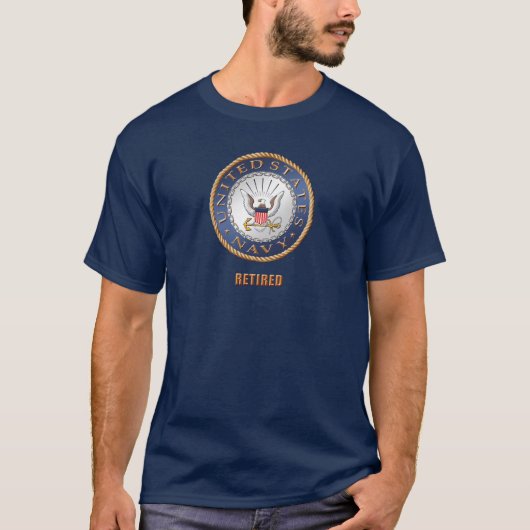 U.S. T-shirt retiré par marine (Devant)
