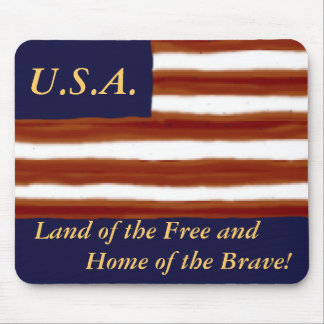 U.S. Tapis de souris personnalisé par drapeau