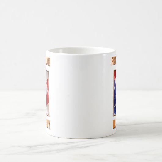 U.S. Tasse blanche classique de marine (Centre)