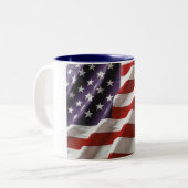U.S. Tasse de café de ondulation de drapeau (Devant gauche)