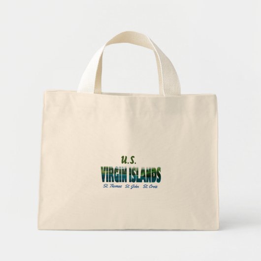 U.S. Virgin Islands  Mini Tote Bag (Voorkant)