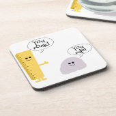 U schommelt u beslist bier onderzetter (Linkerzijde)