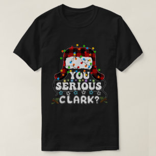 U Serious Clark-kerstvakantie met lelijke kerst T-shirt
