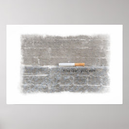 U stopt, u wint - antirookcampagne poster