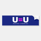 U=U HIV niet-detecteerbaar is niet-transmitteerbaa Bumpersticker (Voorkant)