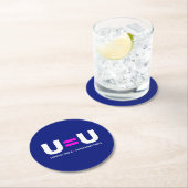 U=U HIV niet-detecteerbaar is niet-transmitteerbaa Ronde Kartonnen Onderzetter (Insitu)