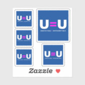 U=U HIV niet-detecteerbaar is niet-transmitteerbaa Sticker (Vel)