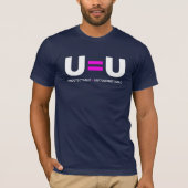 U=U HIV niet-detecteerbaar is niet-transmitteerbaa T-shirt (Voorkant)