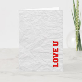 U van de liefde feestdagen kaart