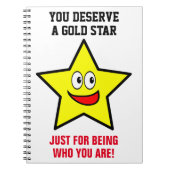 U verdient een gouden ster notitieboek (Voorkant)